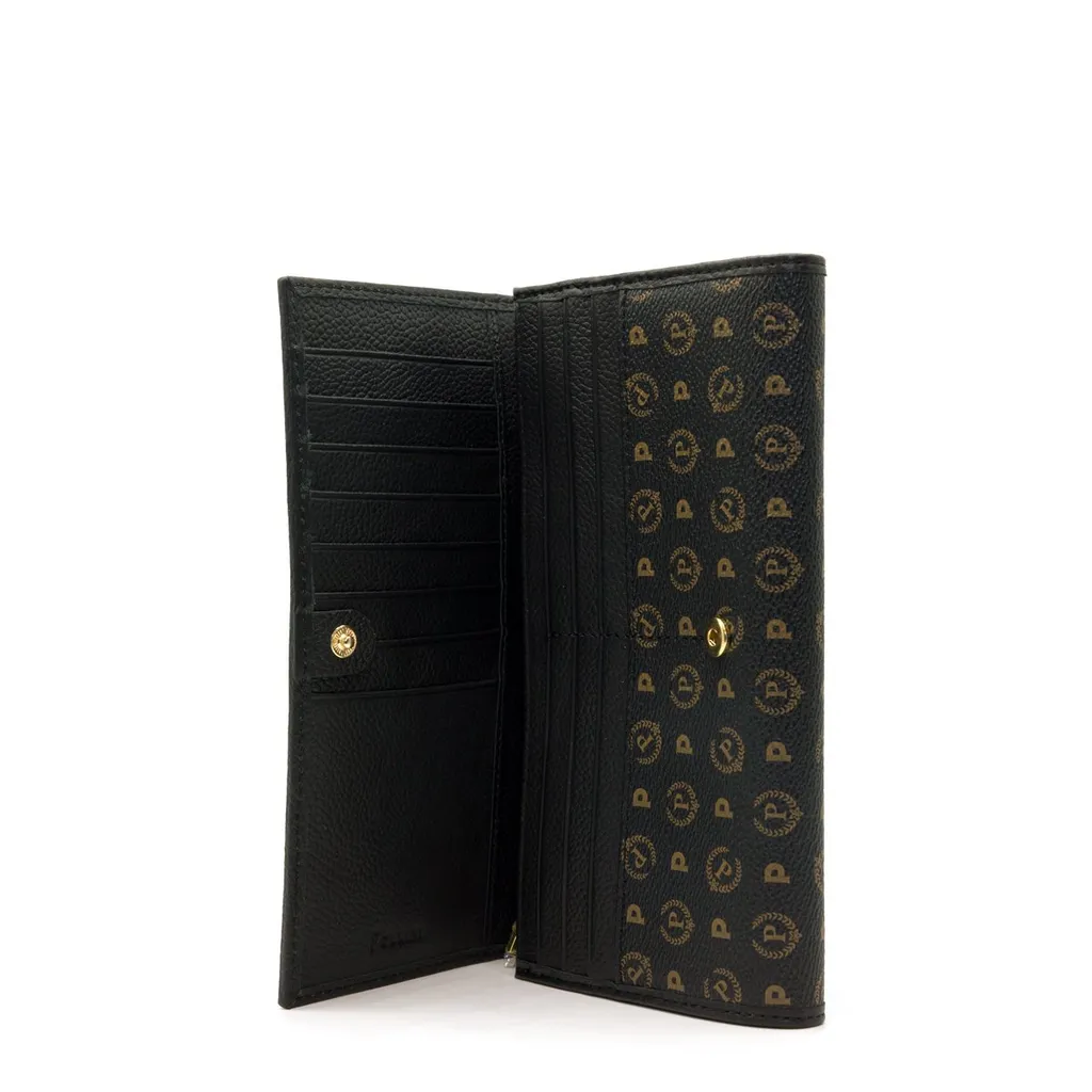 Pollini Monogram Printed Folded Wallet