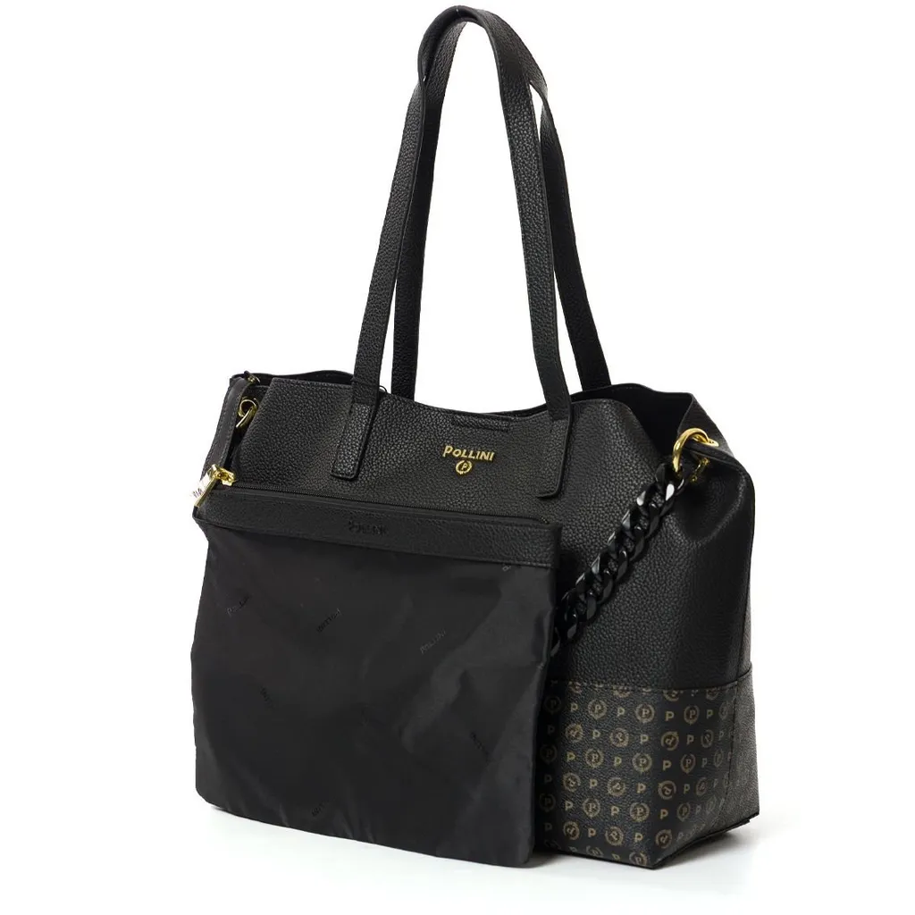 Pollini Chain-Linked Tote Bag