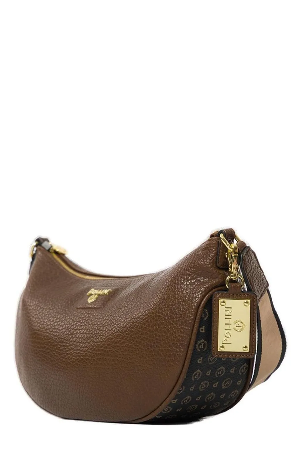 Pollini Logo-Lettering Zipped Crossbody Bag