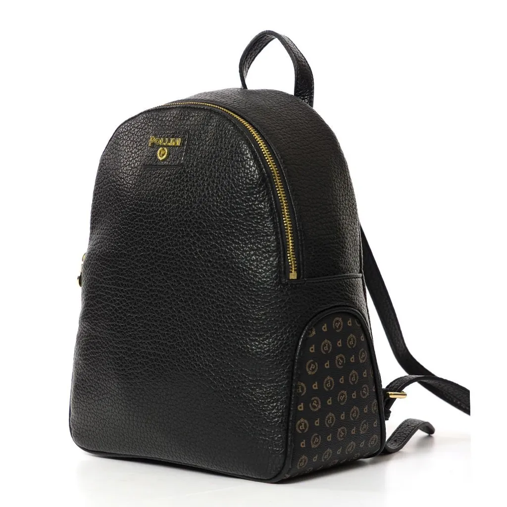 Pollini Logo-Lettering Zipped Backpack