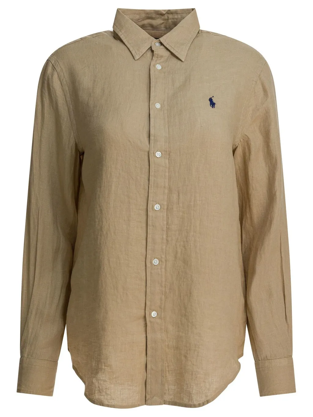 Polo Ralph Lauren Logo Embroidered Curved Hem Shirt