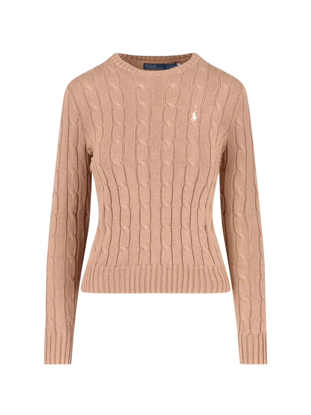 Polo Ralph Lauren Logo Embroidered Cable-Knit Jumper