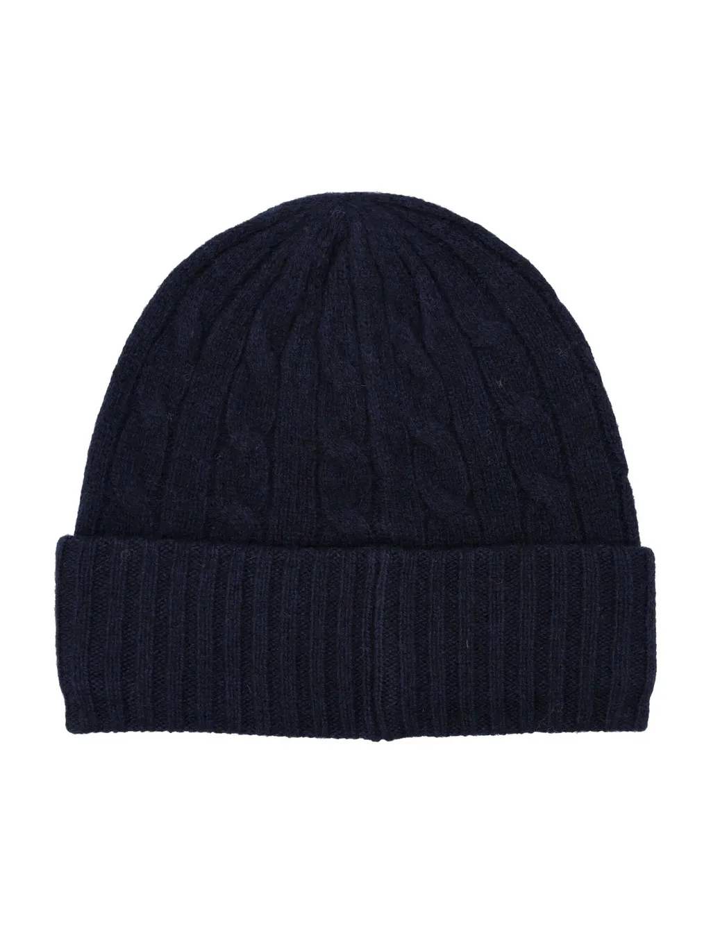 Polo Ralph Lauren Logo Embroidered Cable-Knit Beanie