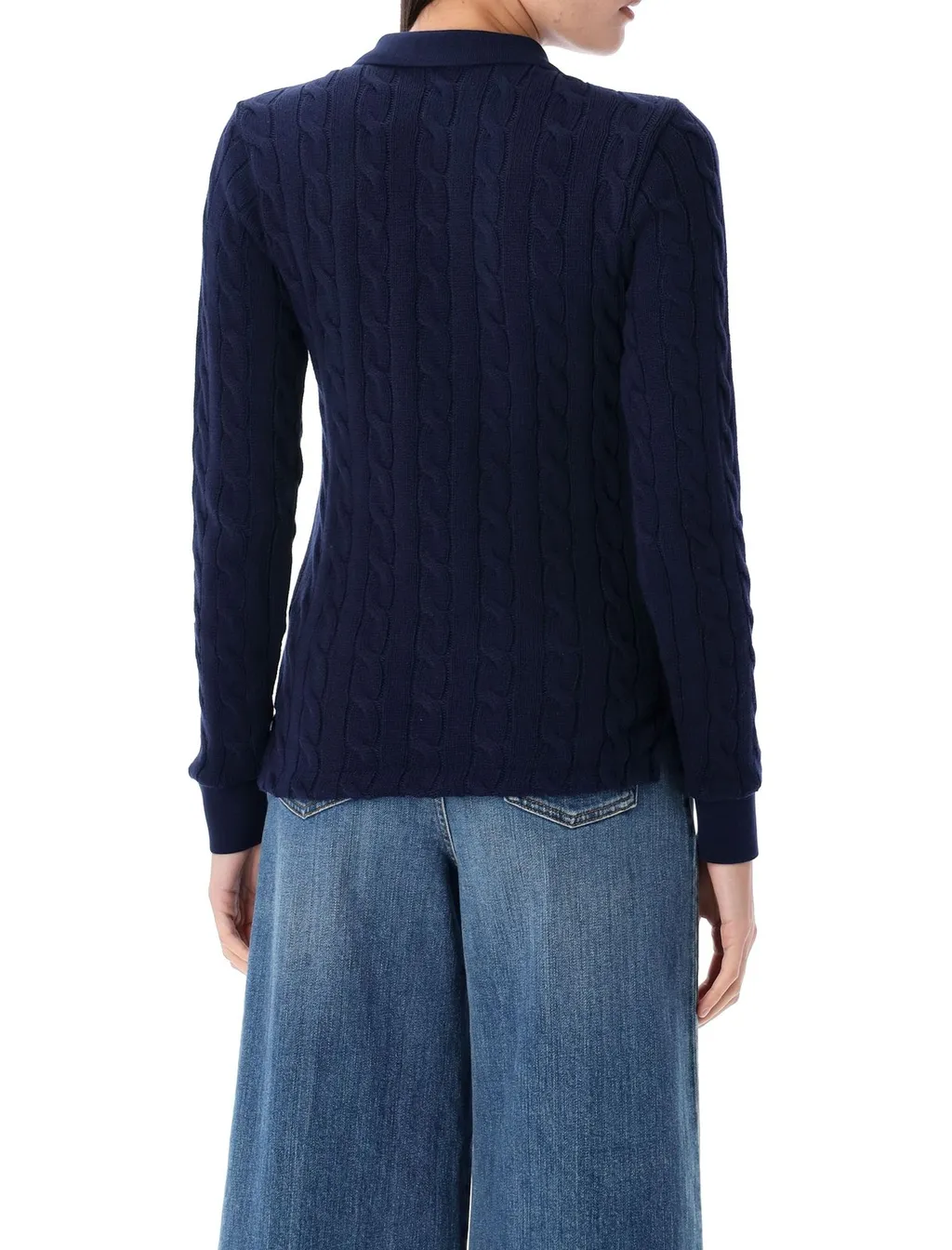 Polo Ralph Lauren Cable-Knit Polo Jumper