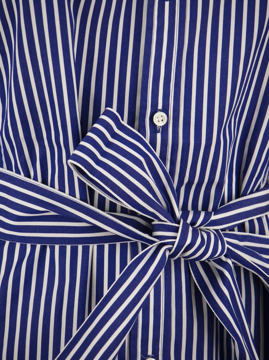 Polo Ralph Lauren Striped Belted Buttoned Shirt Dress