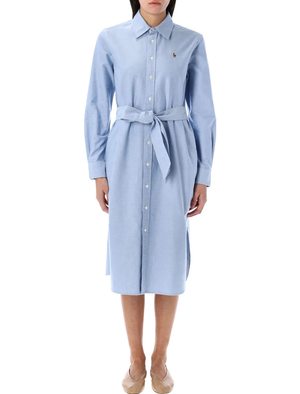 Polo Ralph Lauren Belted Oxford Shirtdress