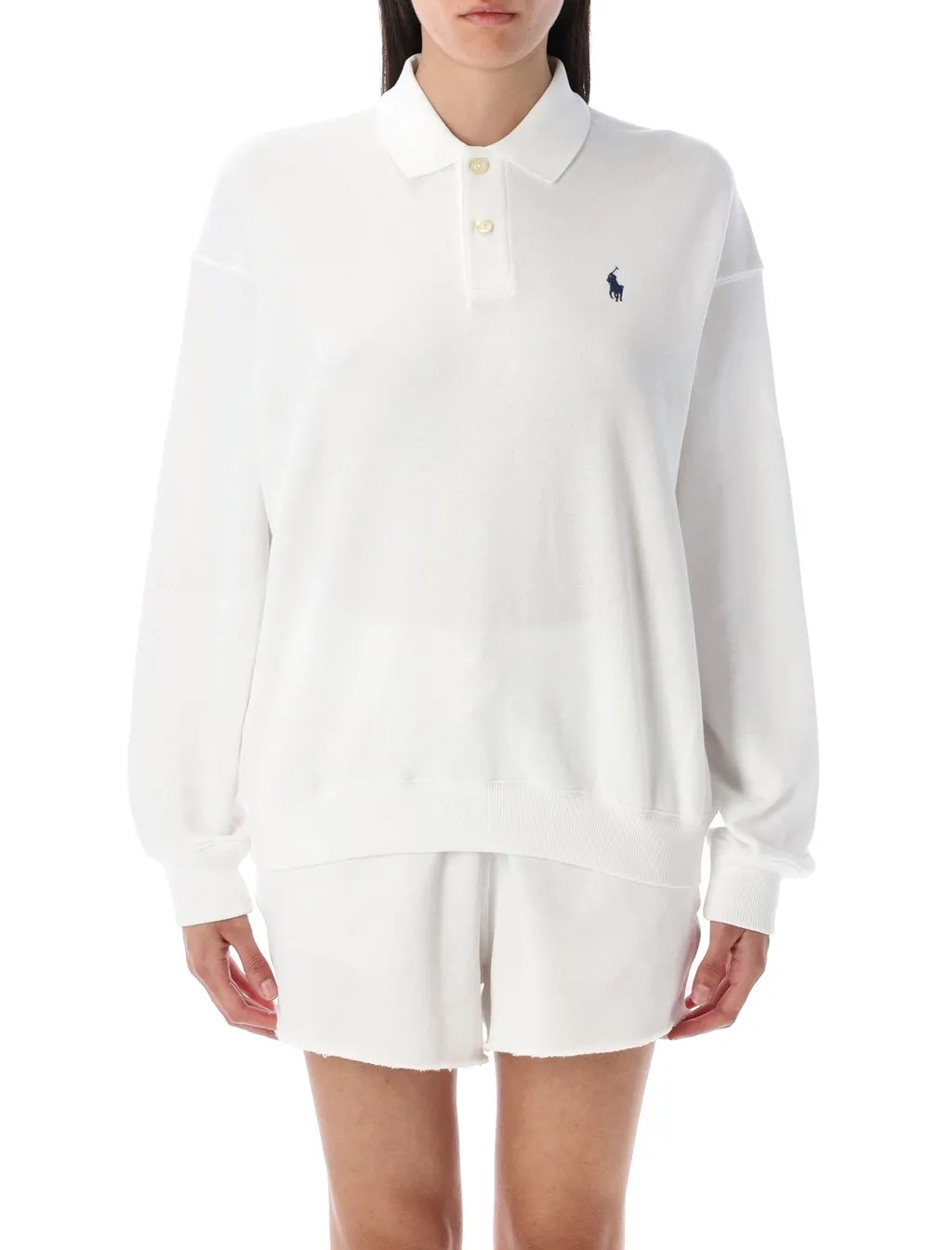 Polo Ralph Lauren Logo-Embroidered Long-Sleeved Polo Shirt