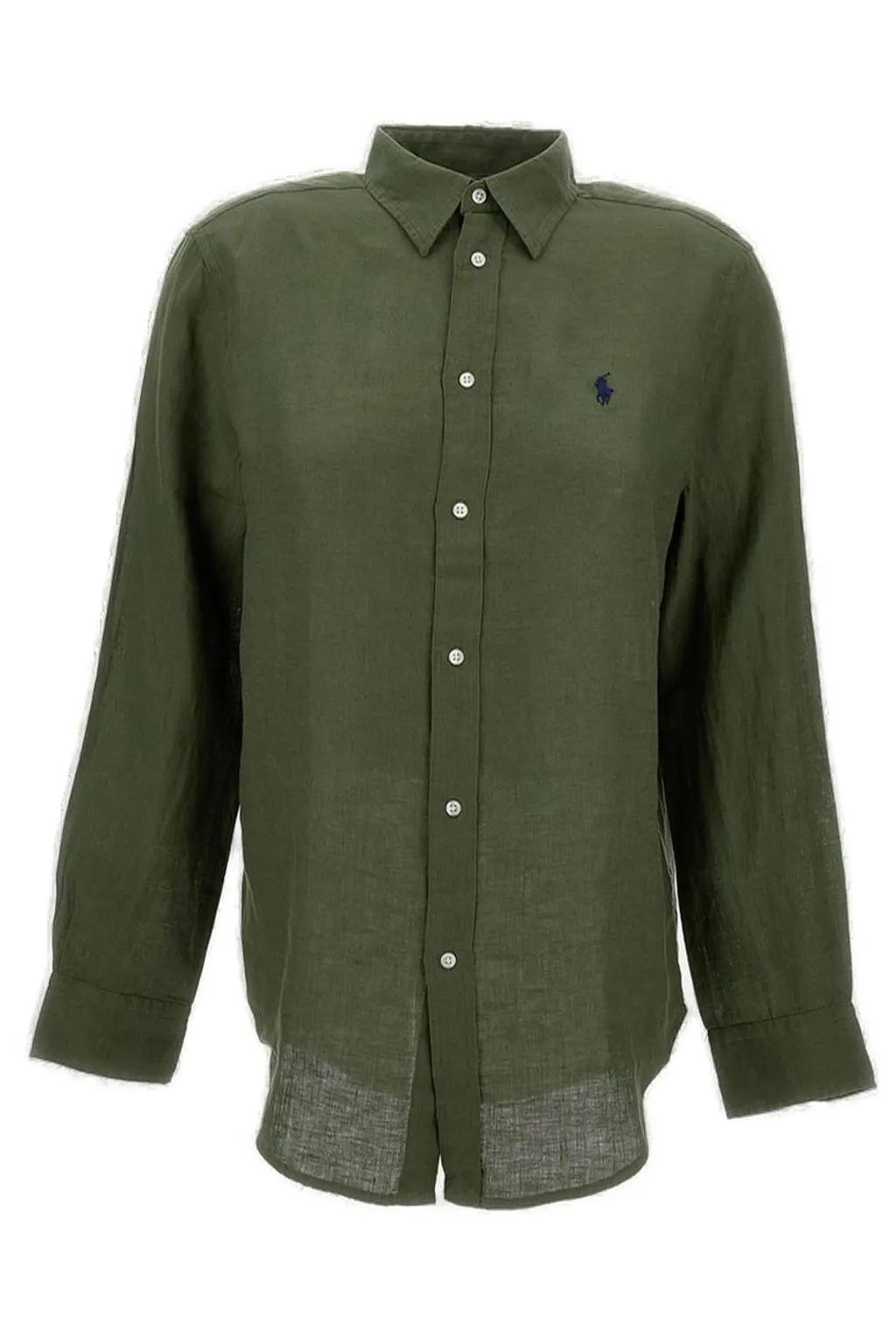 Polo Ralph Lauren Logo Embroidered Curved Hem Polo Shirt