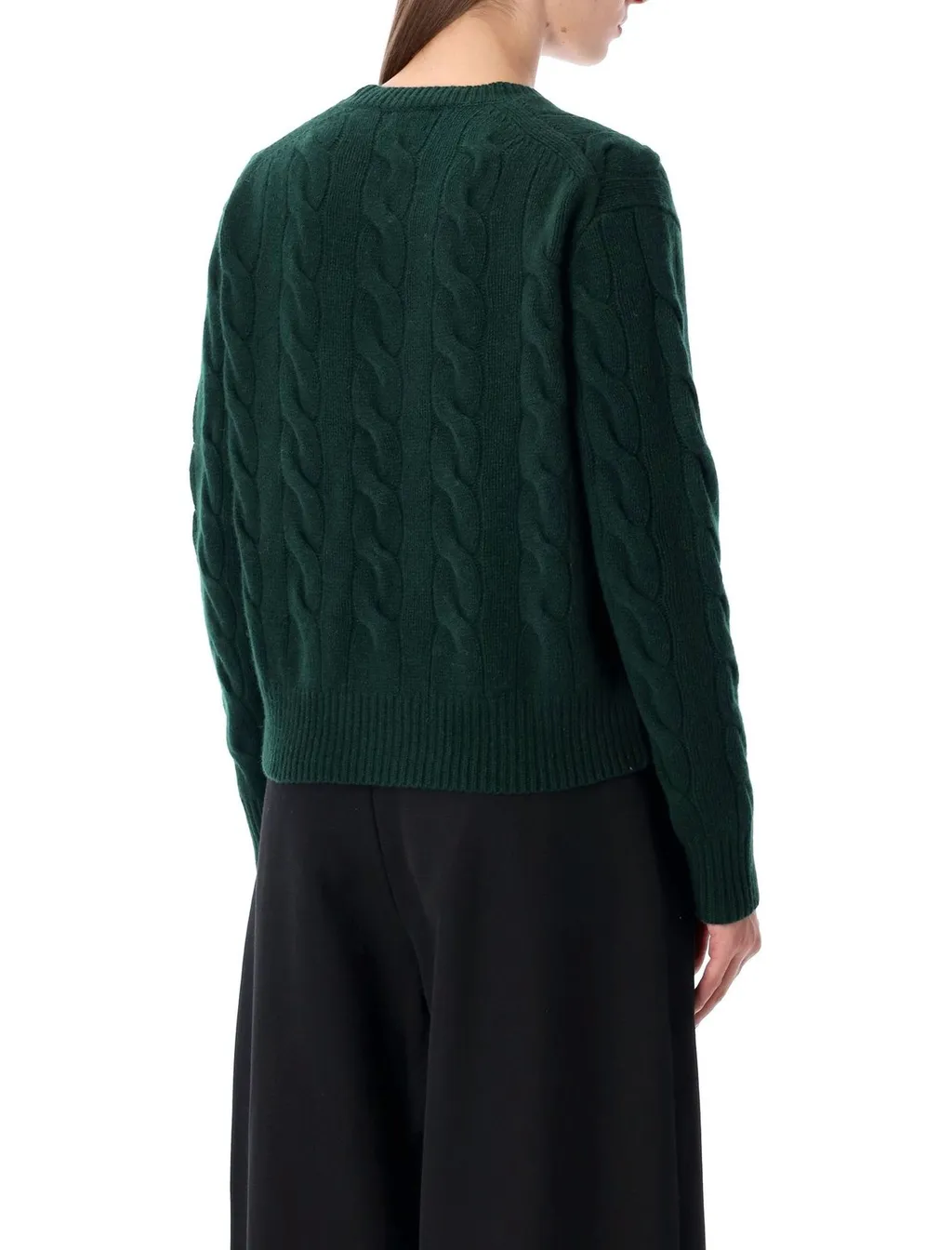 Polo Ralph Lauren Logo Embroidered Cable-Knitted Jumper