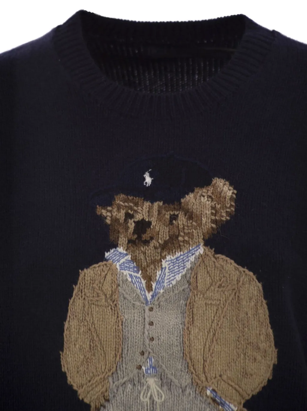 Polo Ralph Lauren Bear-Intarsia Crewneck Jumper