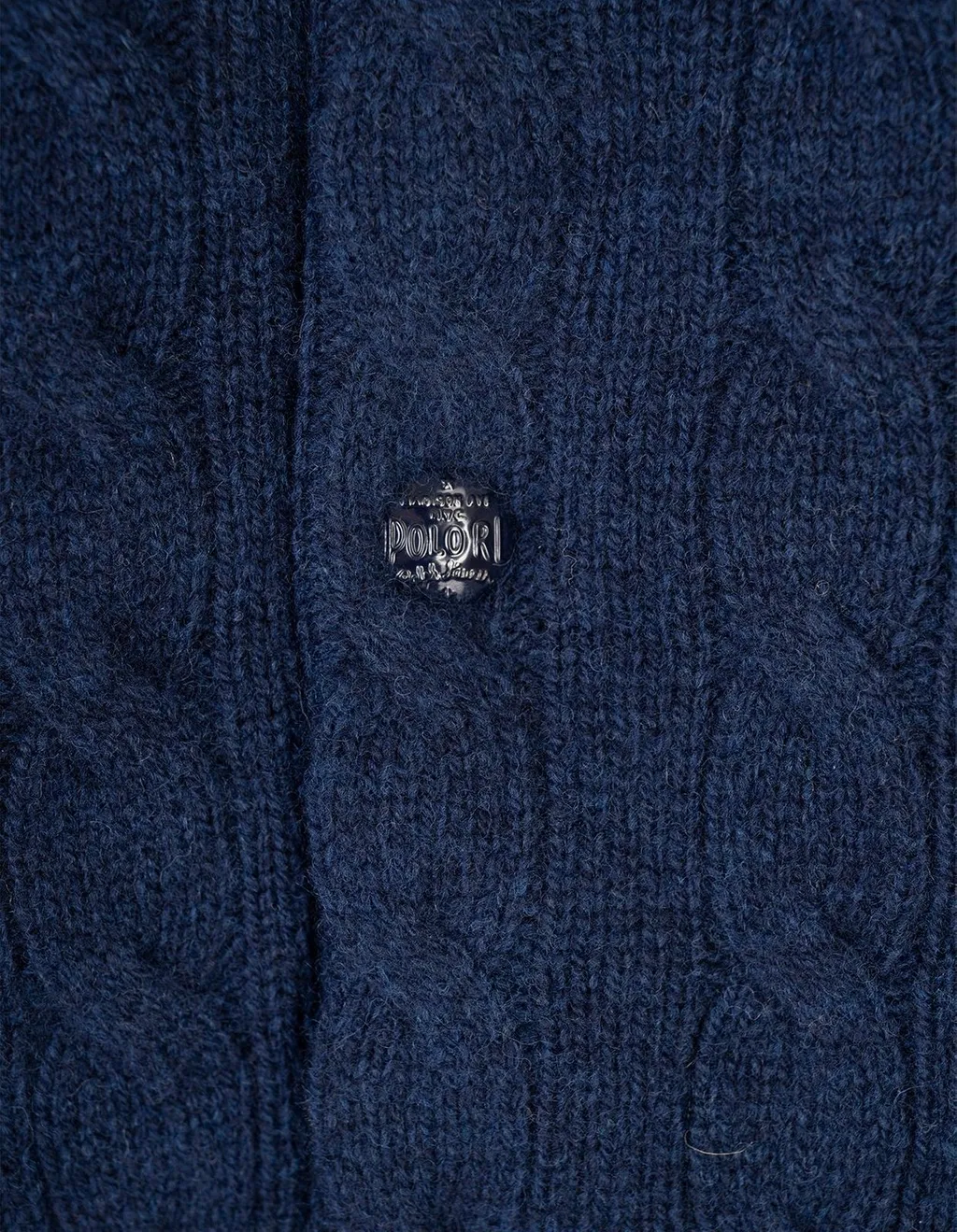 Polo Ralph Lauren Logo Embroidered Cable-Knit Cardigan