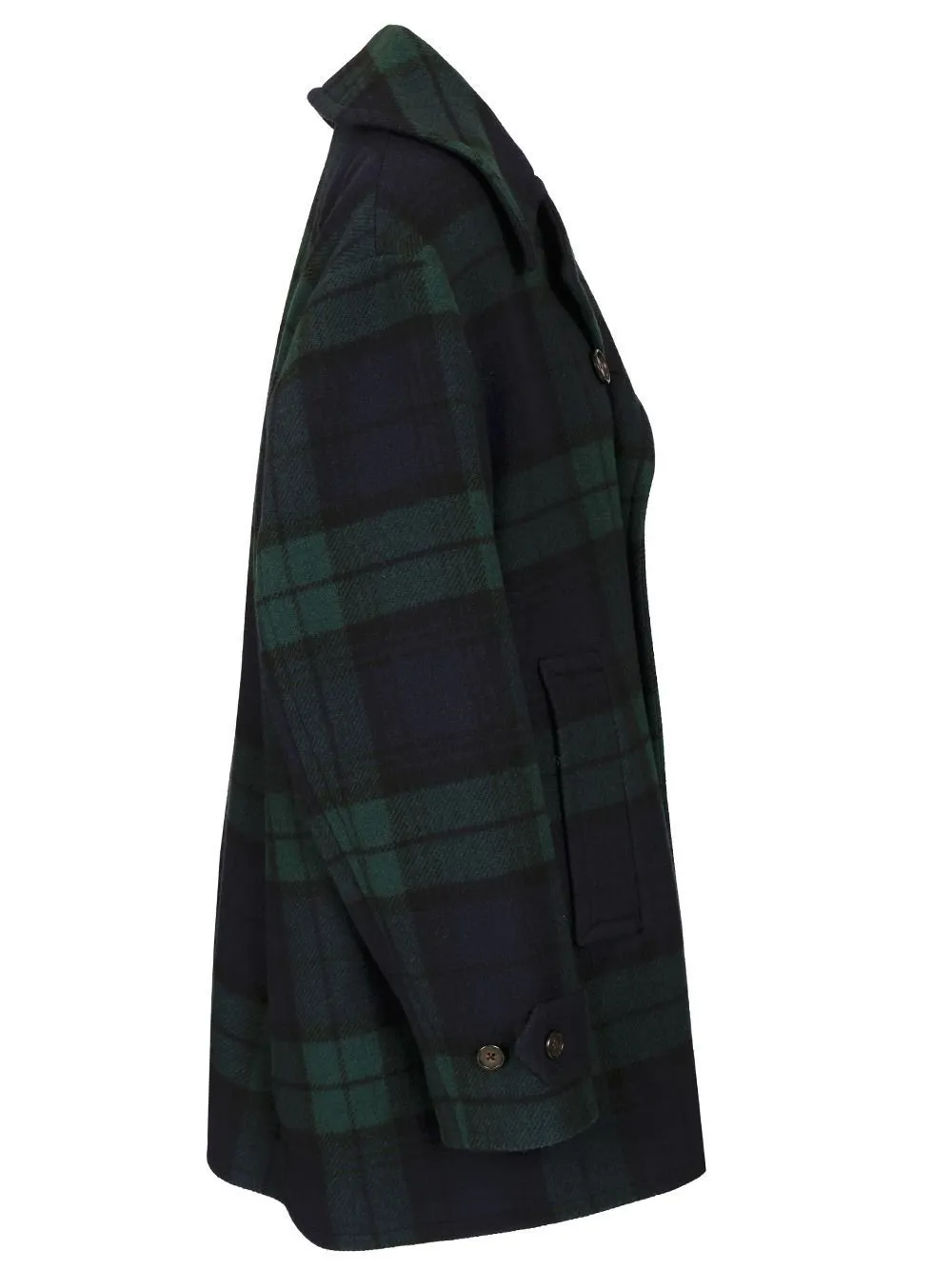 Polo Ralph Lauren Checked Double-Breasted Peacoat