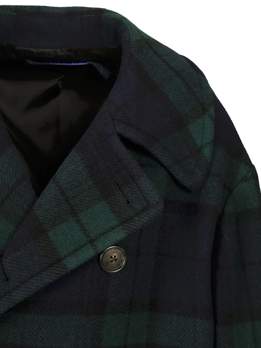 Polo Ralph Lauren Checked Double-Breasted Peacoat