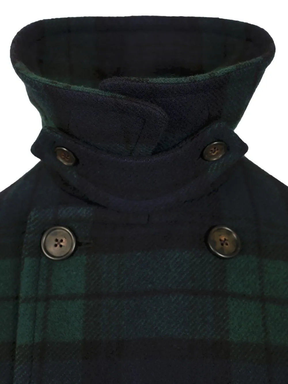 Polo Ralph Lauren Checked Double-Breasted Peacoat