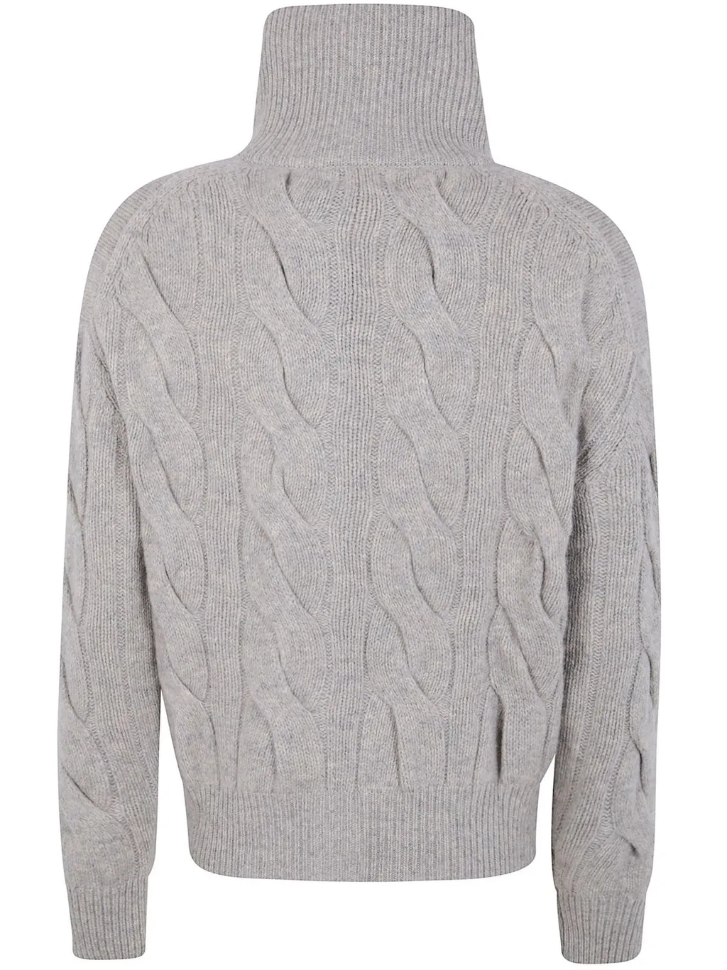 Polo Ralph Lauren Cable-Knit Turtleneck Buttoned Cardigan