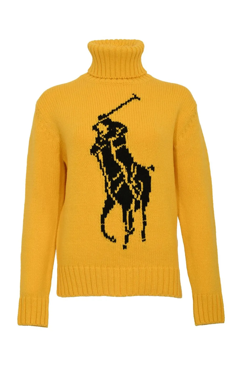 Polo Ralph Lauren Logo Intarsia-Knit Turtleneck Jumper