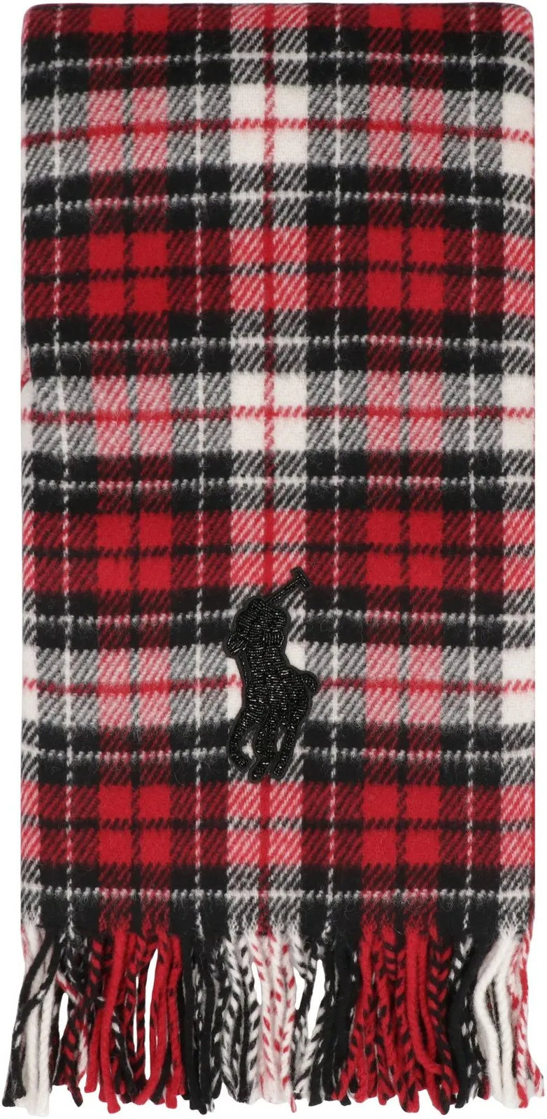 Polo Ralph Lauren Checked Fringed-Edge Scarf