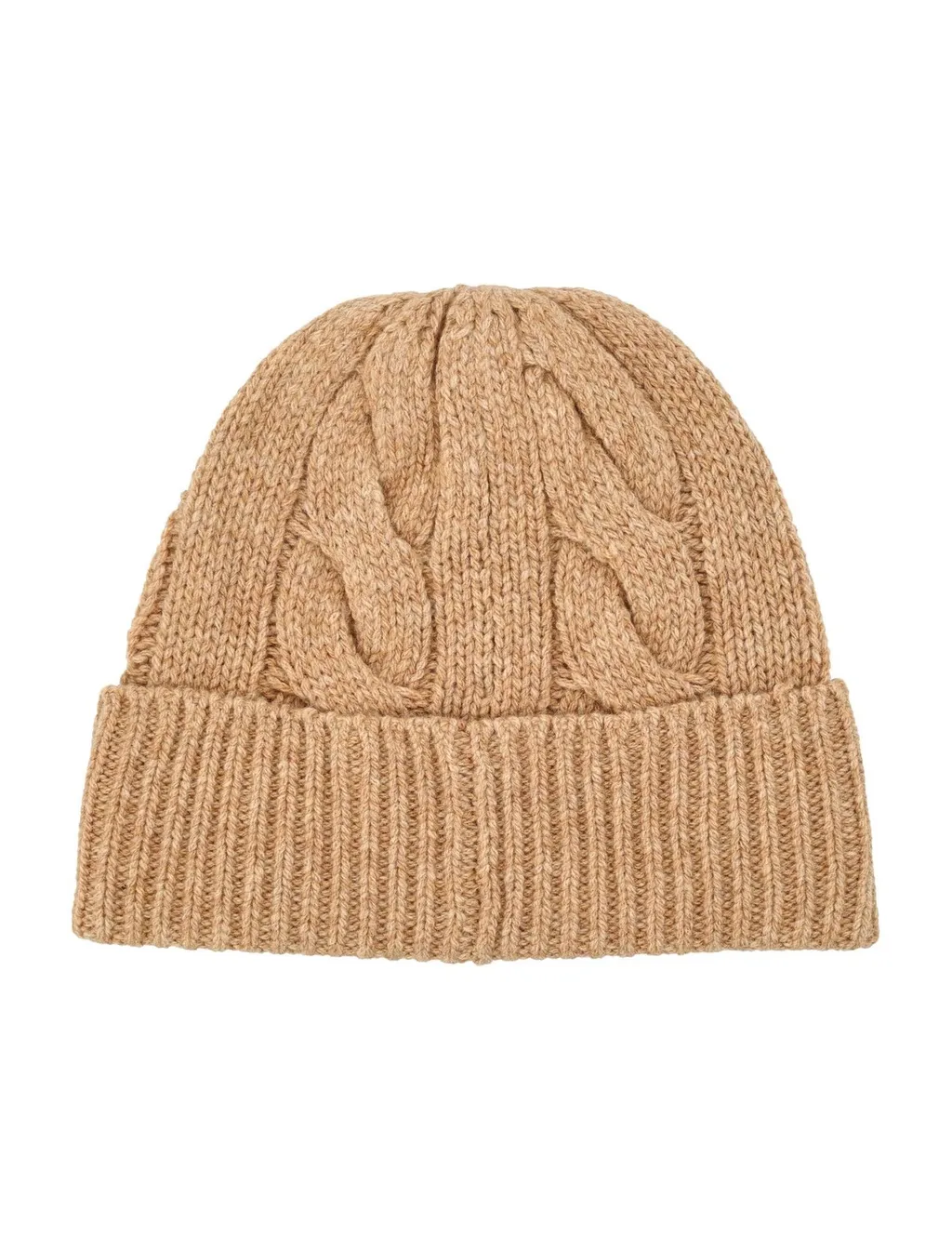 Polo Ralph Lauren Logo Embroidered Cable-Knit Beanie