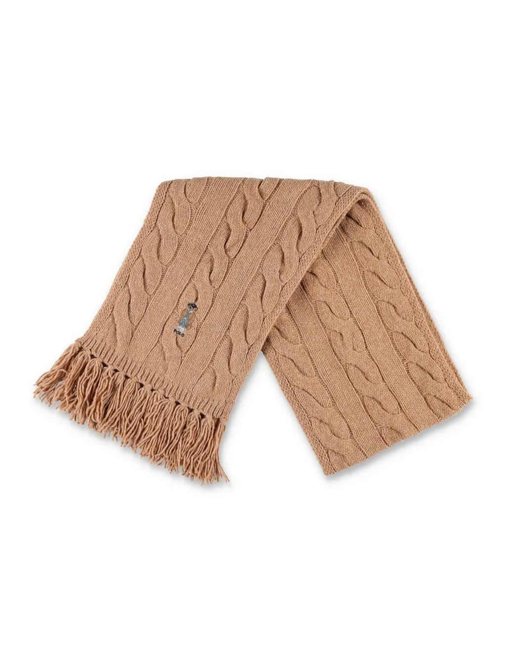 Polo Ralph Lauren Polo Bear Detailed Fringed Scarf