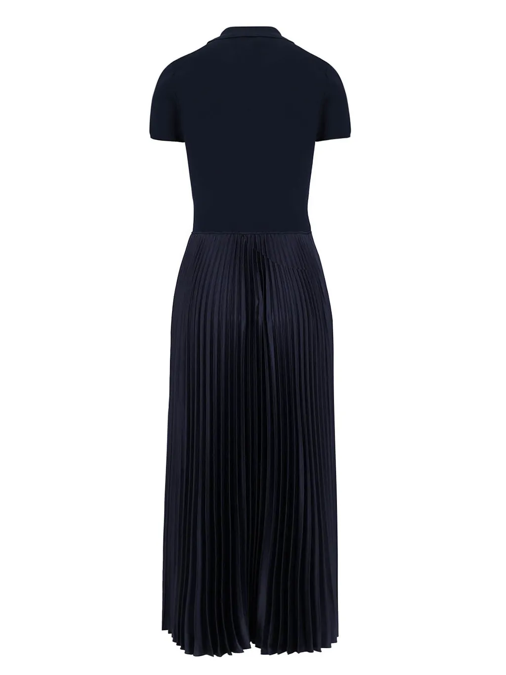 Polo Ralph Lauren Pleat Detailed Short-Sleeved Maxi Dress