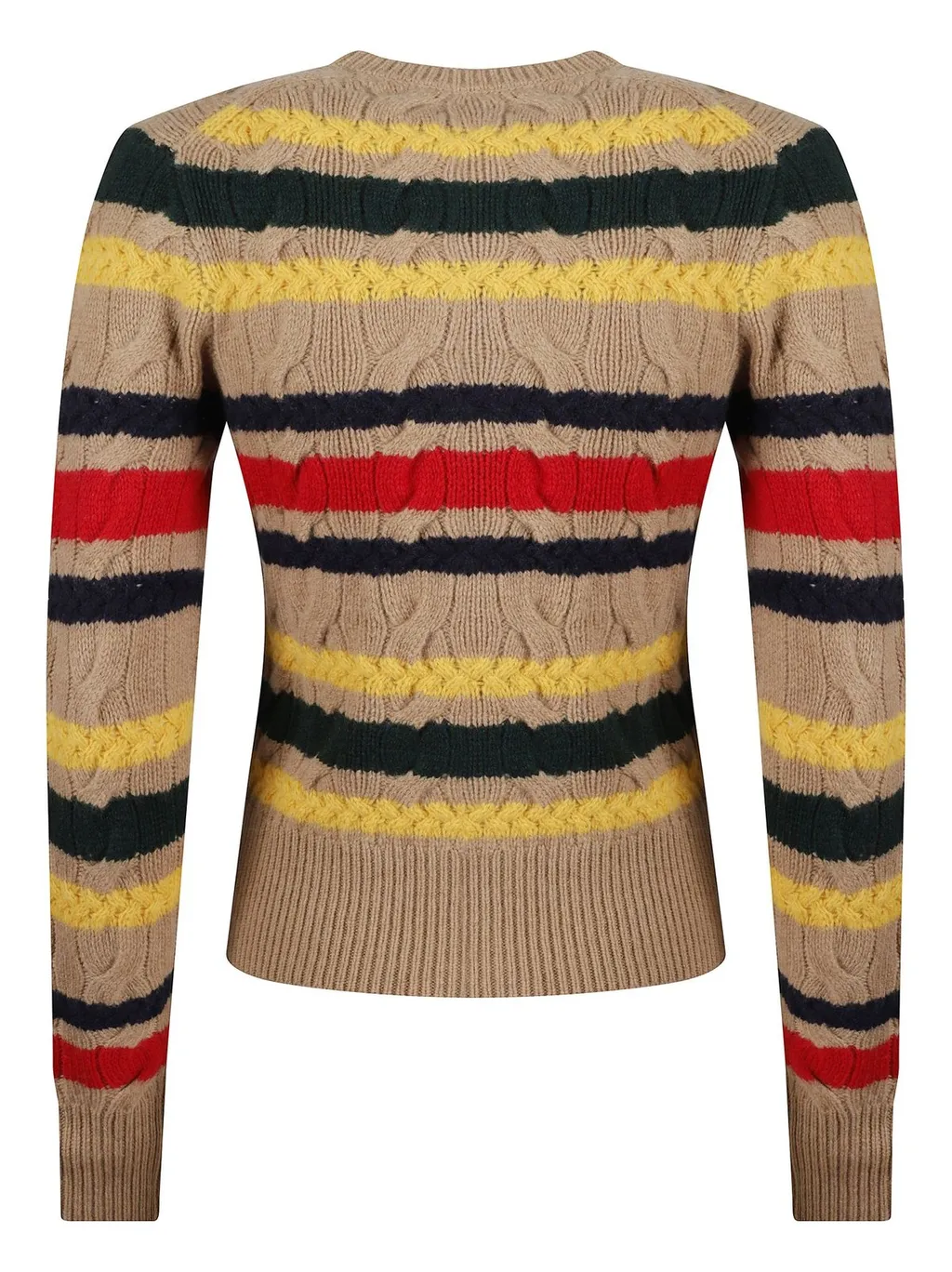 Polo Ralph Lauren Logo Embroidered Striped Cardigan