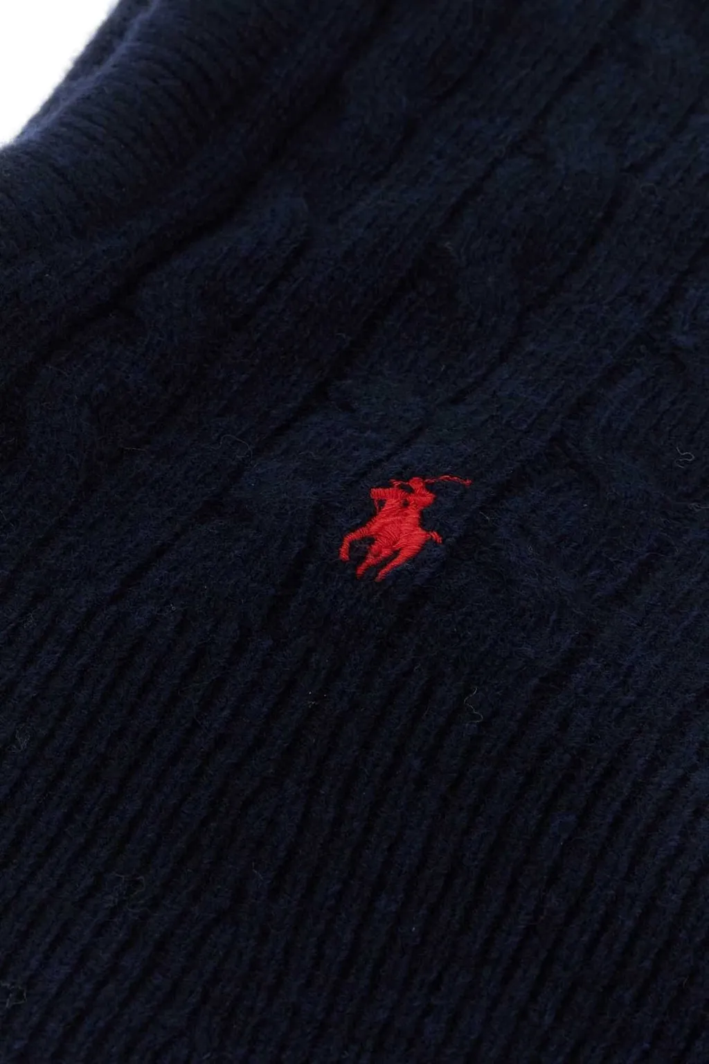 Polo Ralph Lauren Logo Embroidered Knitted Drawstring Hat