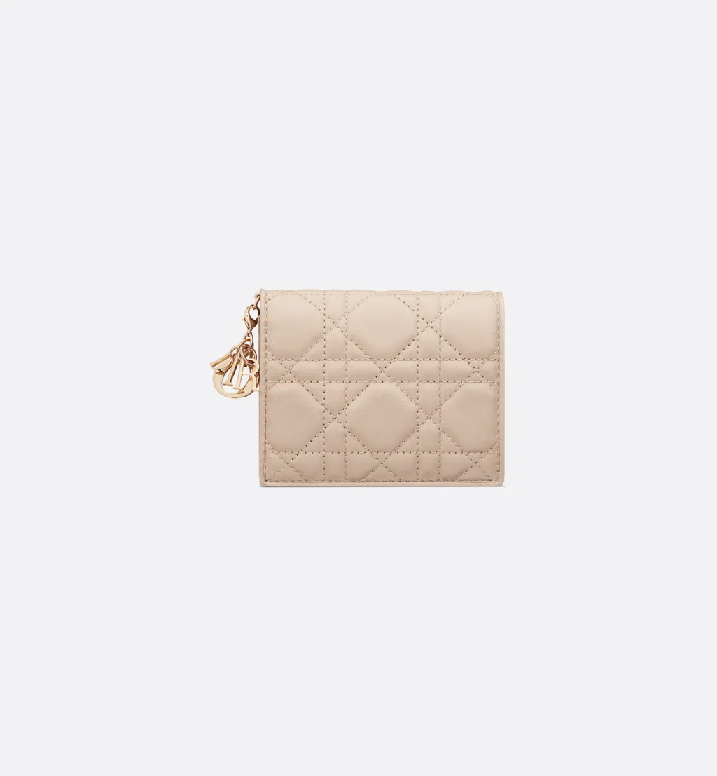 Mini Lady Dior Gardenia Wallet