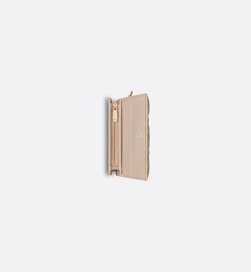 Mini Lady Dior Gardenia Wallet