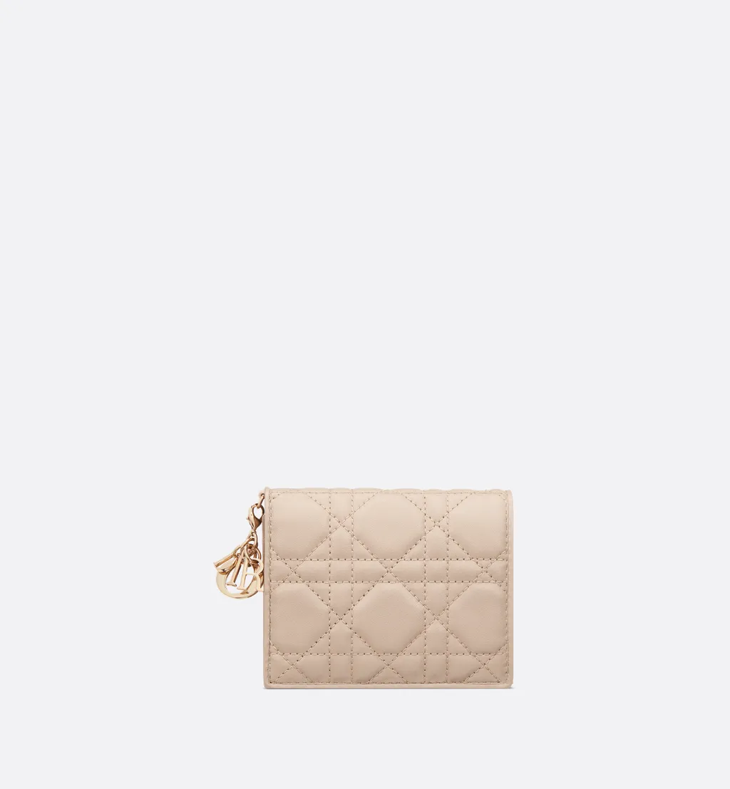 Mini Lady Dior Gardenia Wallet