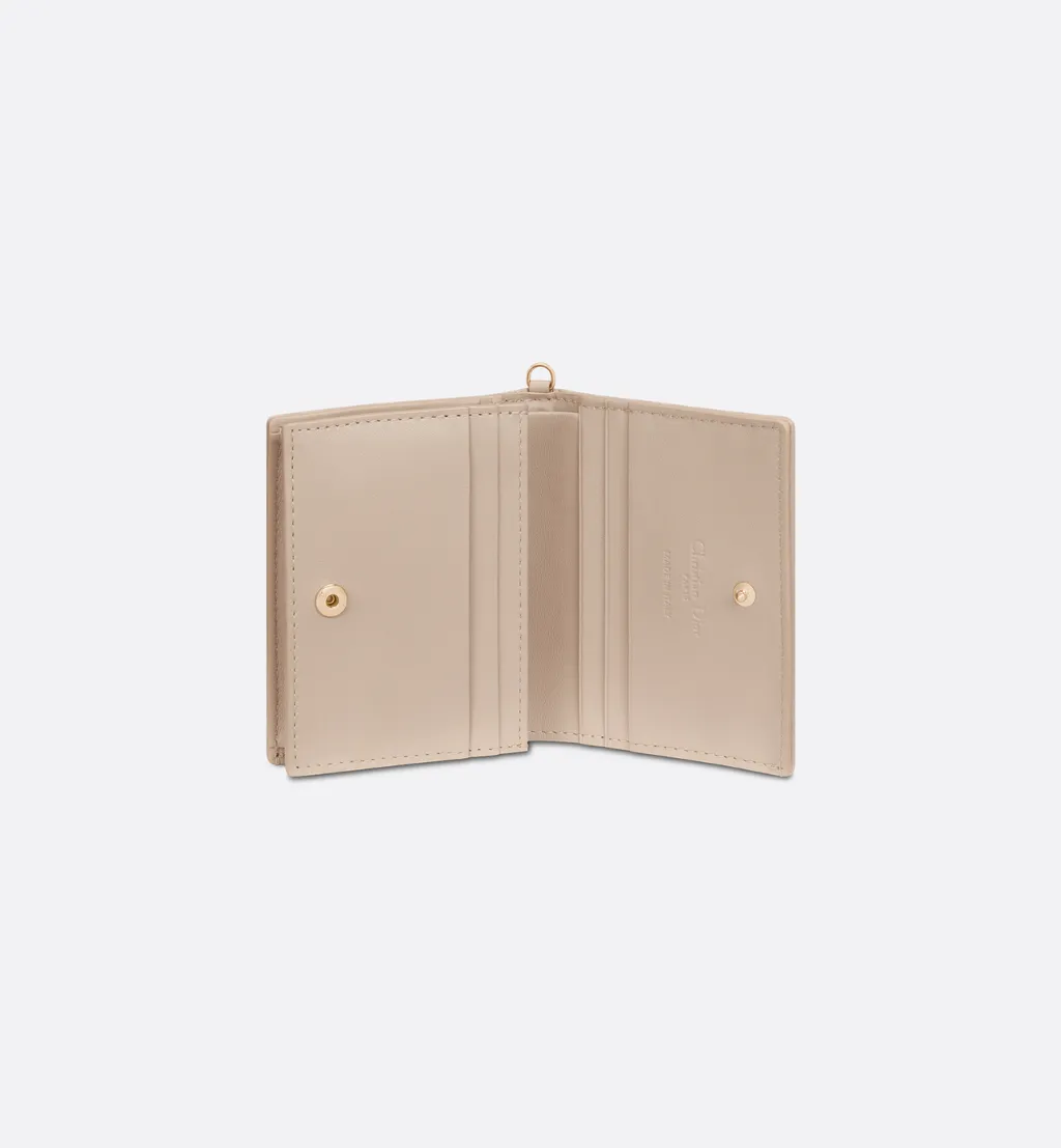 Mini Lady Dior Gardenia Wallet