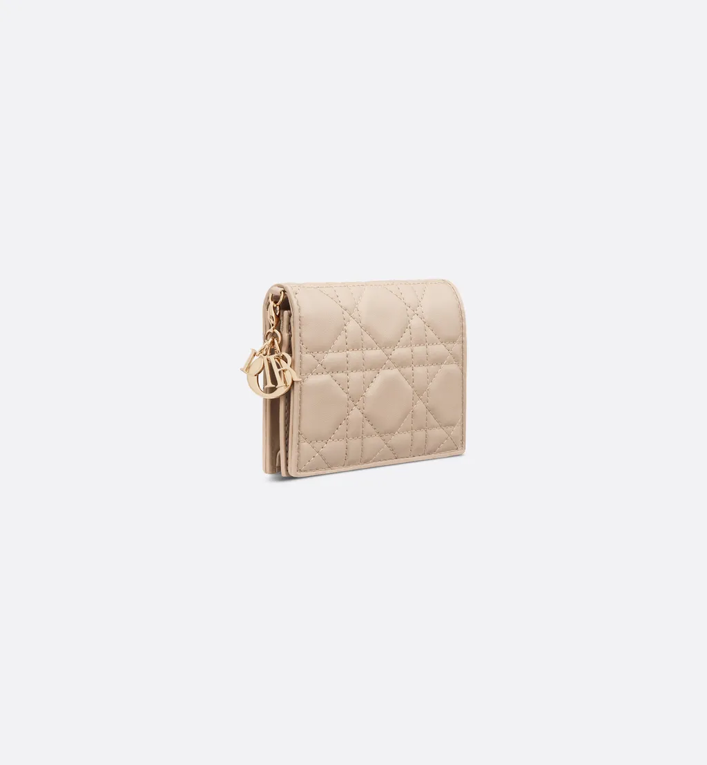 Mini Lady Dior Gardenia Wallet