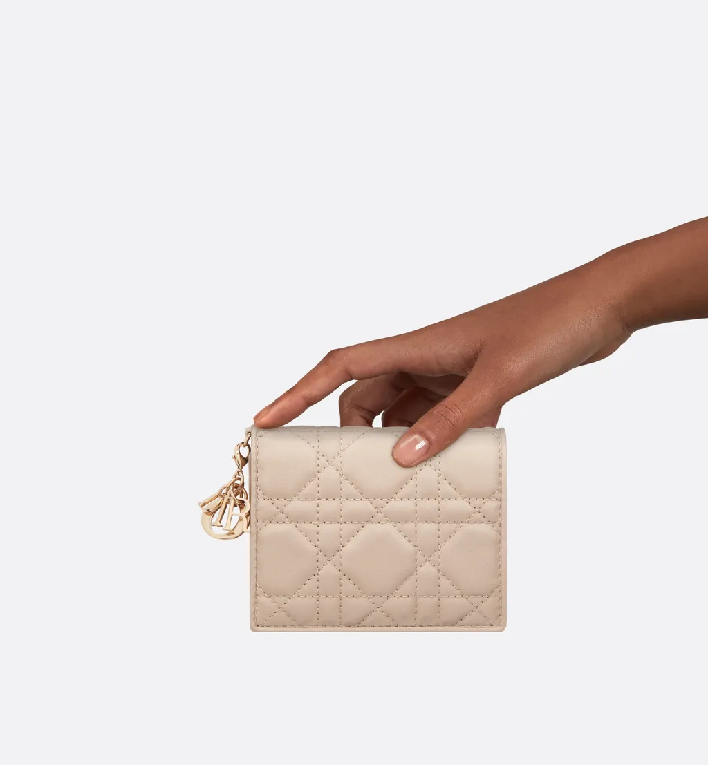 Mini Lady Dior Gardenia Wallet