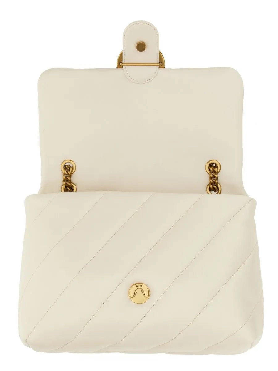 Pinko Love Big Puff Chain-Linked Shoulder Bag