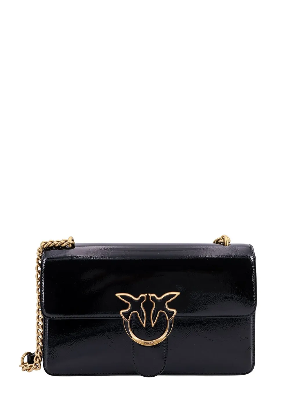Pinko Love Birds Foldover Top Shoulder Bag
