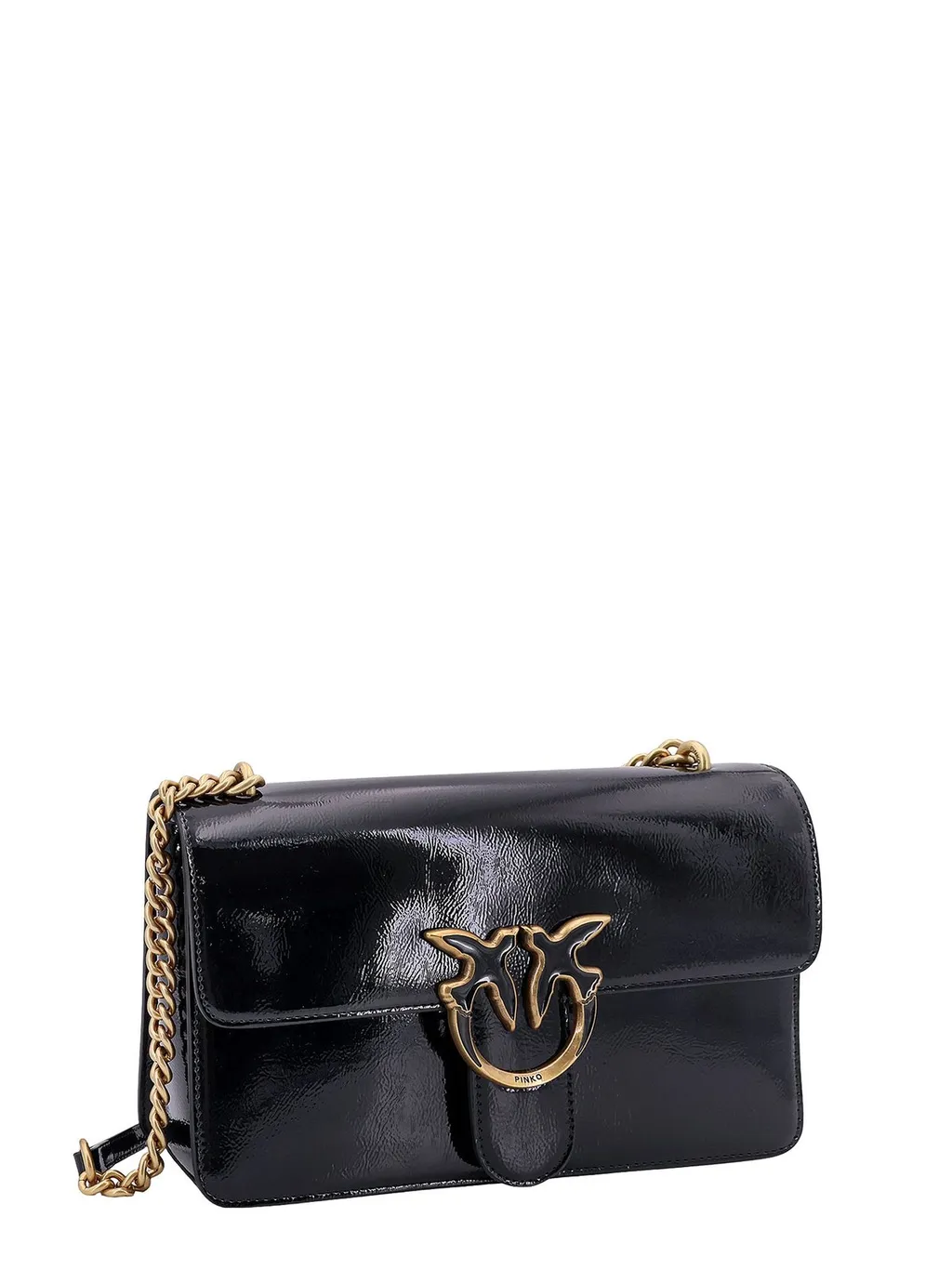 Pinko Love Birds Foldover Top Shoulder Bag