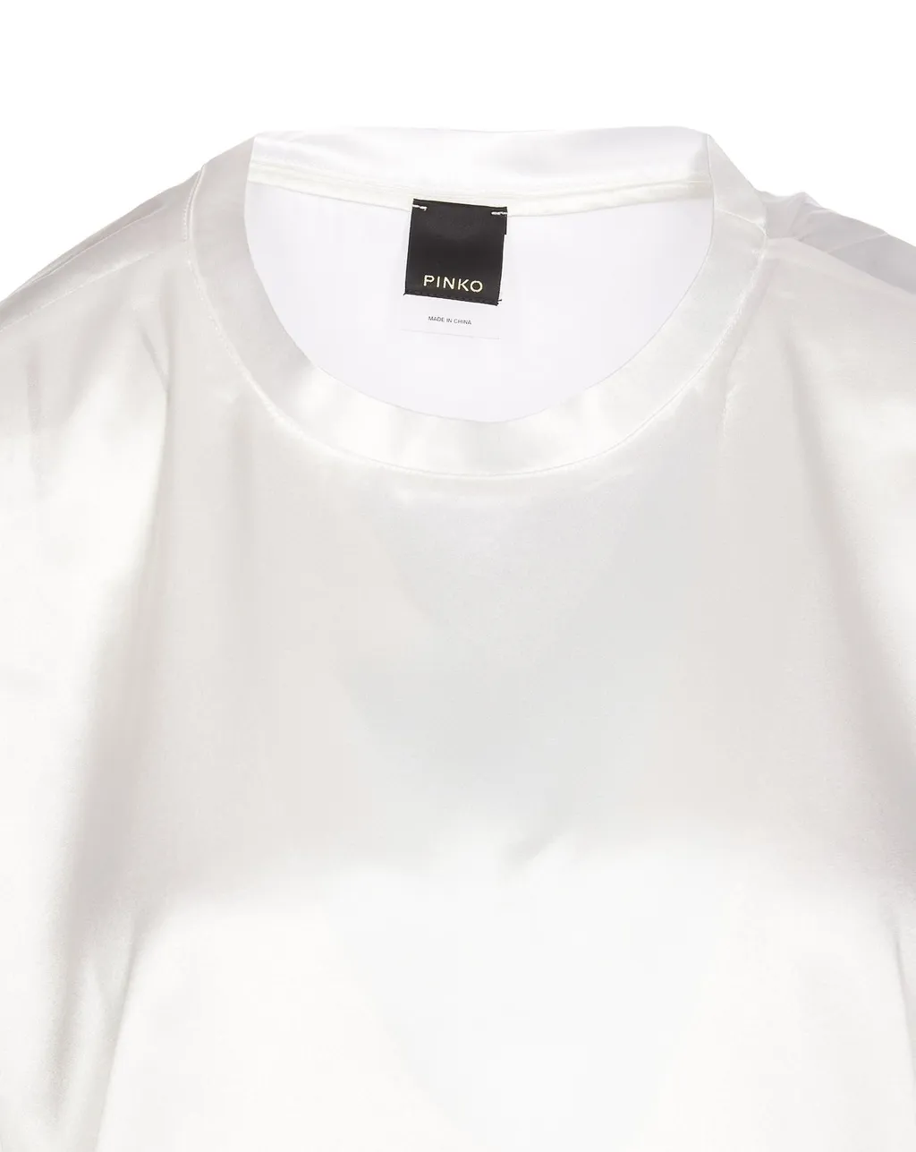 Pinko Cap Sleeved Satin Blouse
