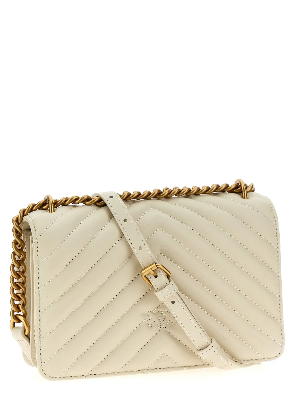 Pinko Love One Chevron Quilted Mini Crossbody Bag