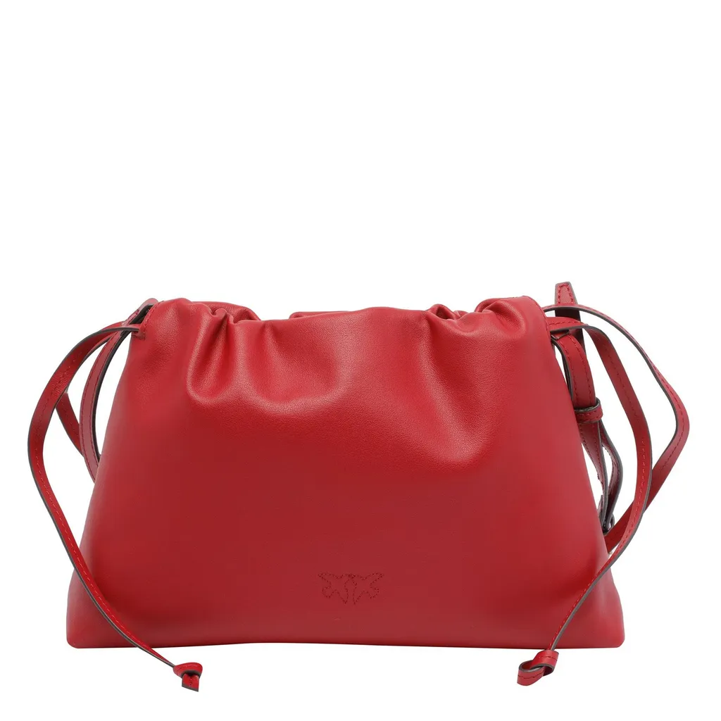Pinko Logo Plaque Soft Mini Clutch Bag