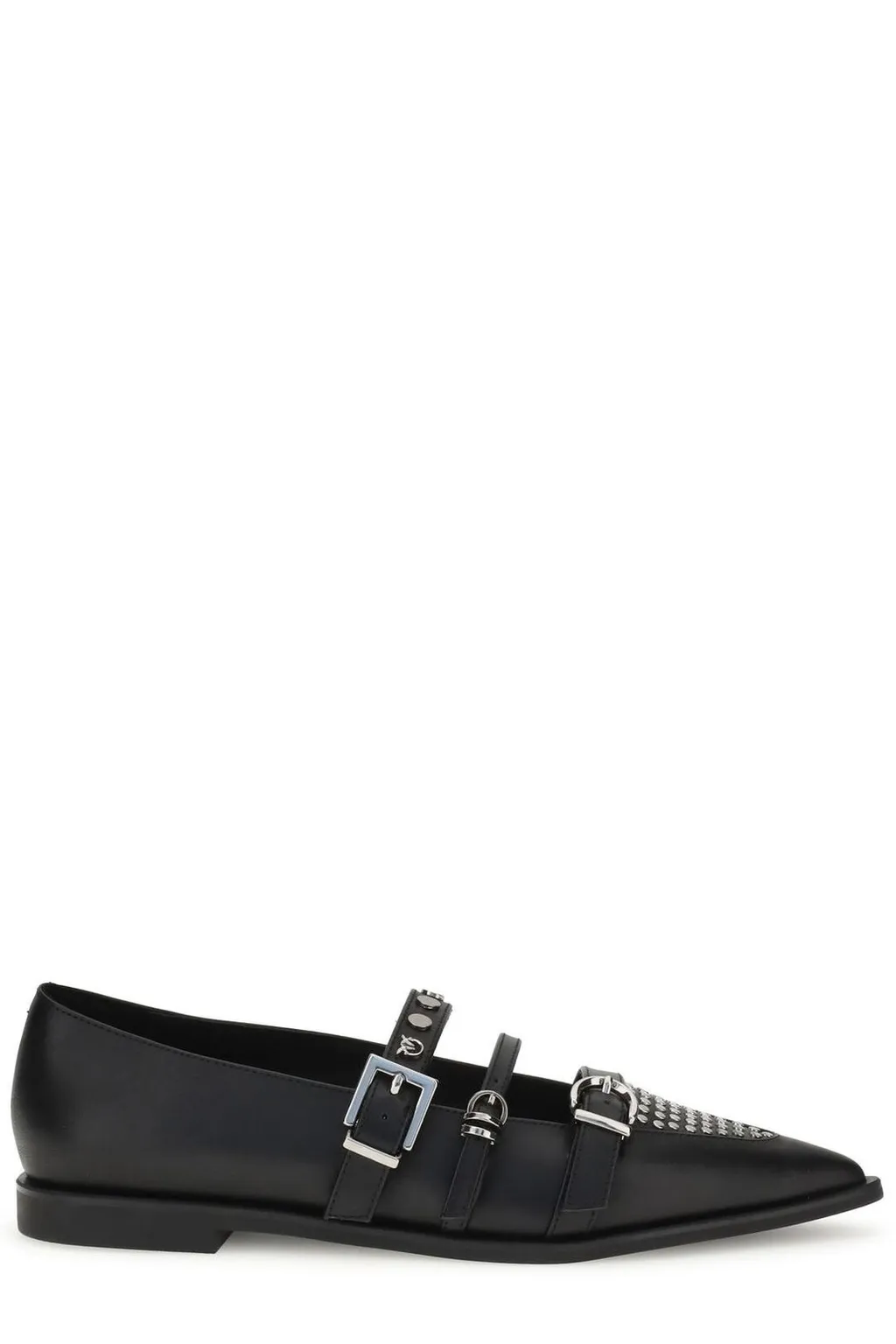 Pinko Embellished Pointed-Toe Flat-Shoes