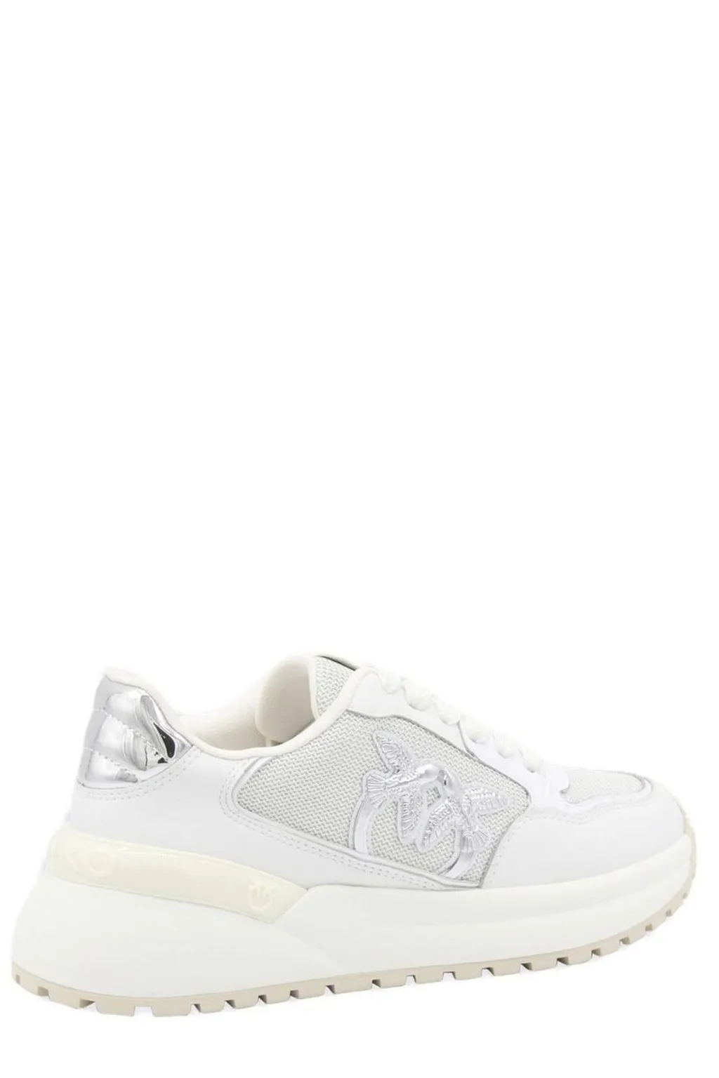 Pinko Mesh-Panelled Lace-Up Sneakers