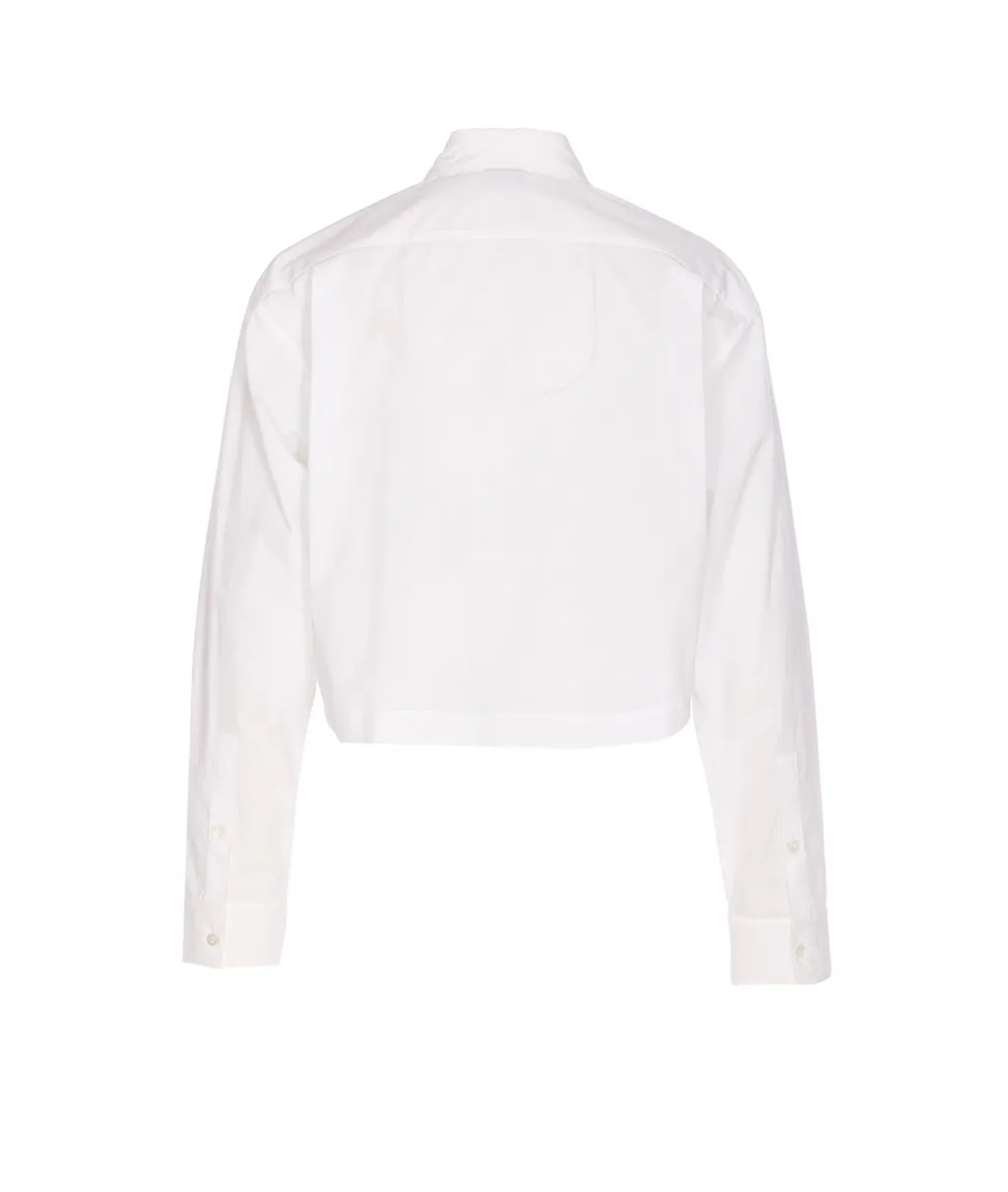 Pinko Charm-Detailed Cropped Shirt
