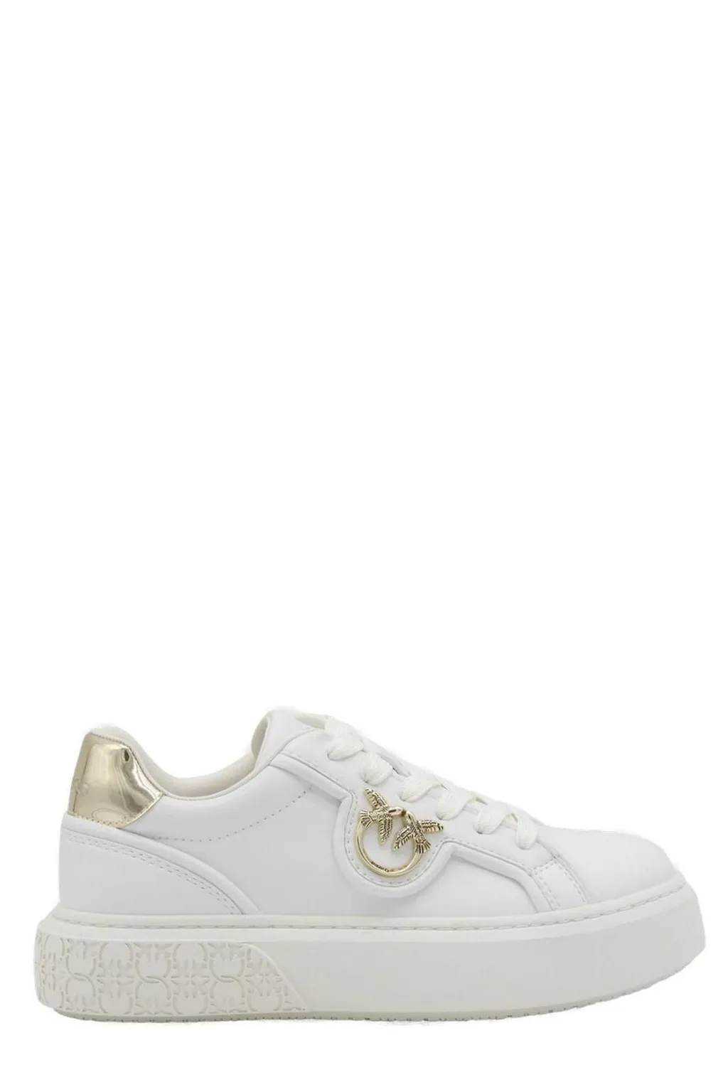 Pinko Logo-Plaque Lace-Up Sneakers