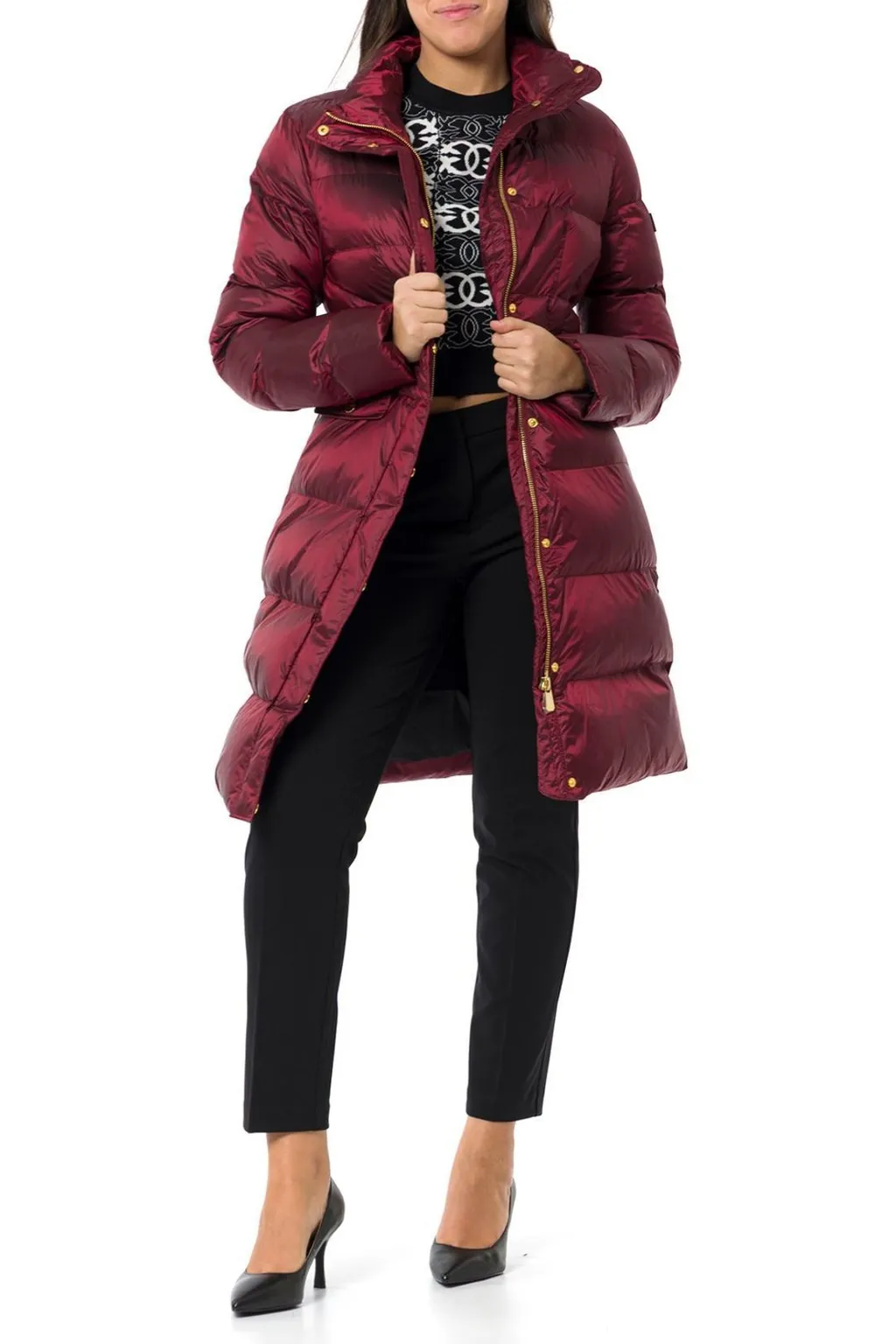 Pinko Long Semi-Glossy Down Jacket