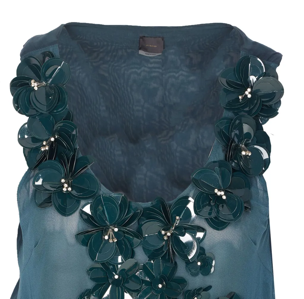 Pinko Flower Detailed Sleeveless Top