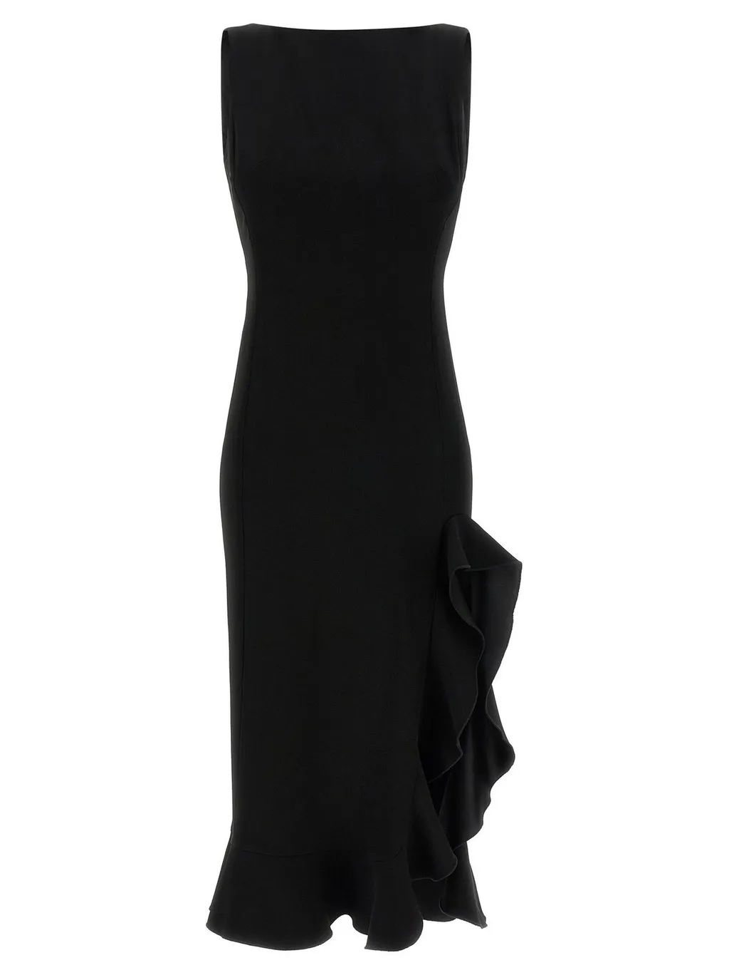 Pinko Sleeveless Ruffled Midi Dress