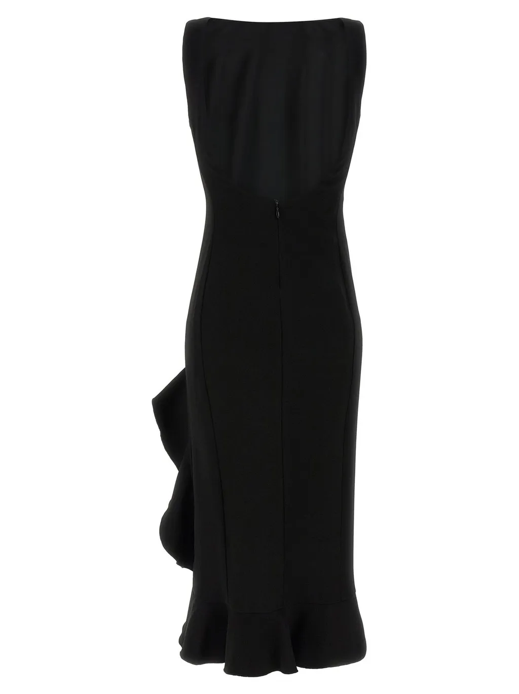 Pinko Sleeveless Ruffled Midi Dress