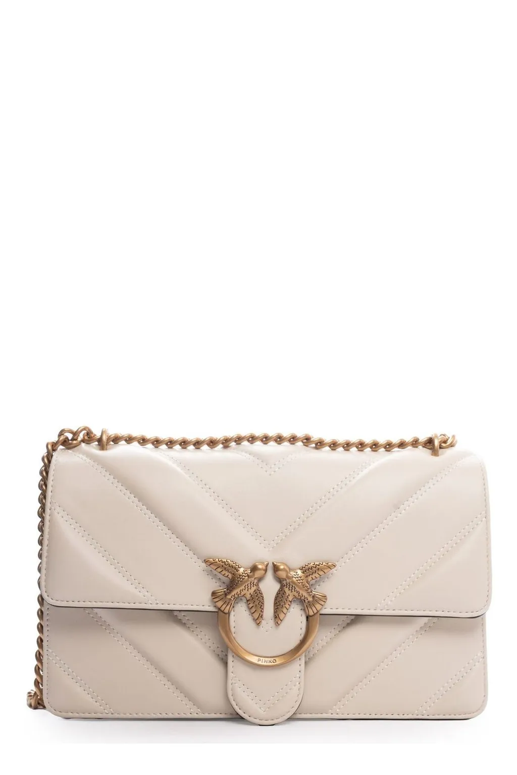 Pinko Love One Quilted Chain Crossbody Bag