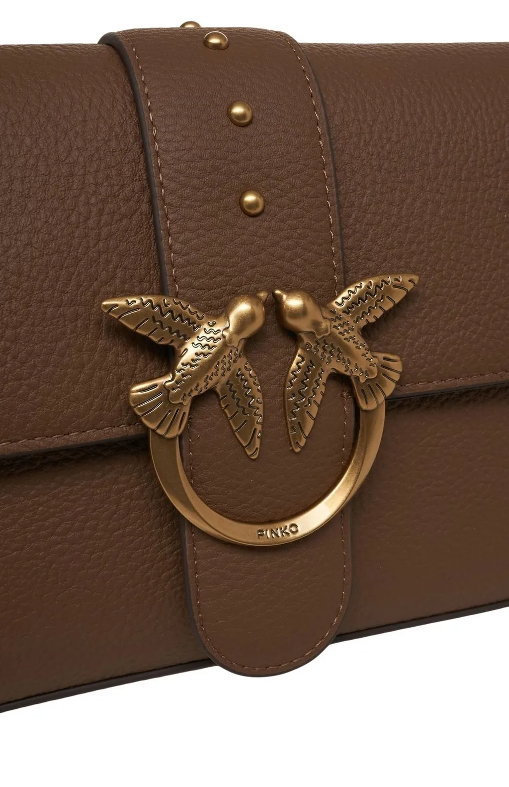 Pinko Love Birds Studded Satchel Bag