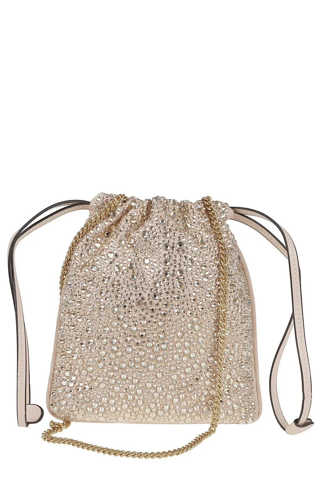 Pinko Embellished Drawstring Clutch Bag