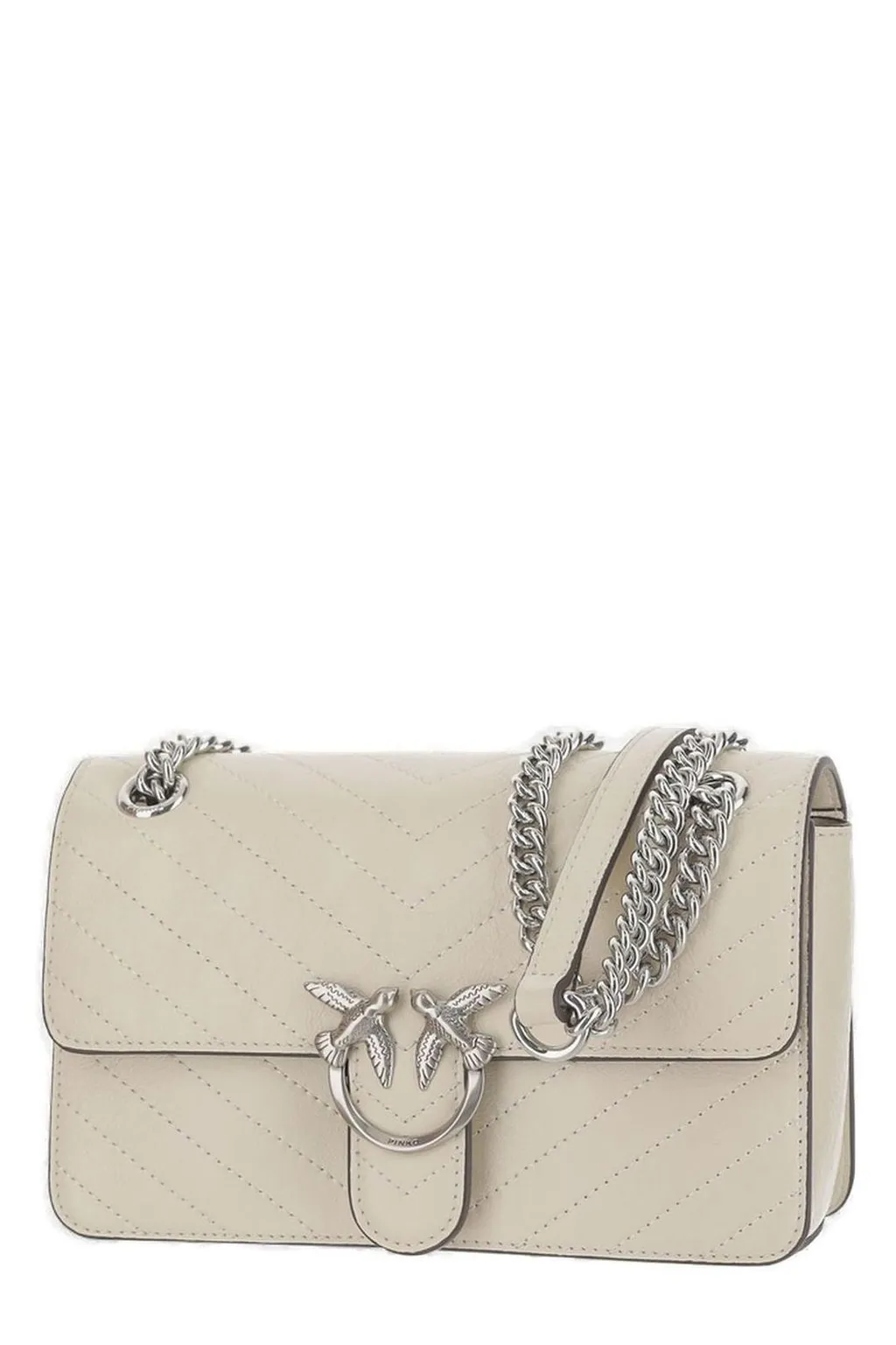 Pinko Love Birds Quilted Shoulder Bag